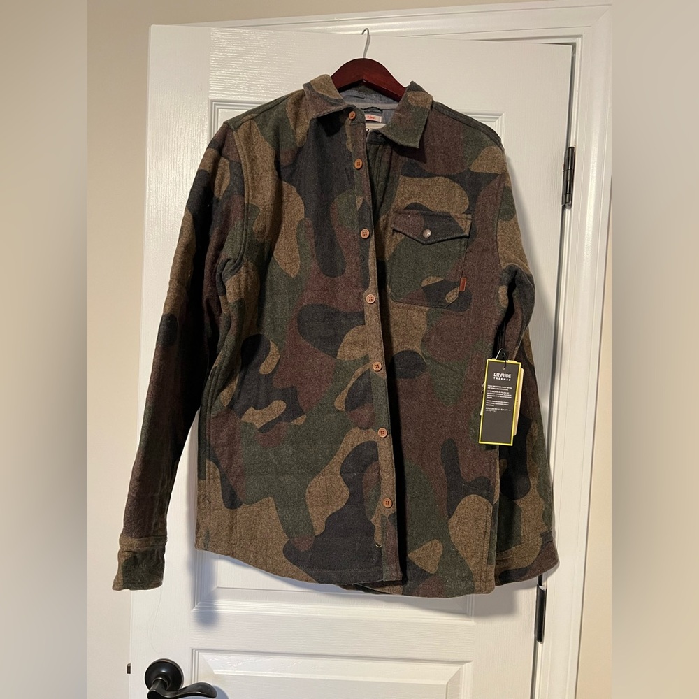 Men’s Burton Wool Camo Shirt Jacket - Large - New with Tags
